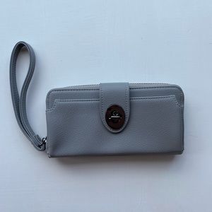 Grey wristlet